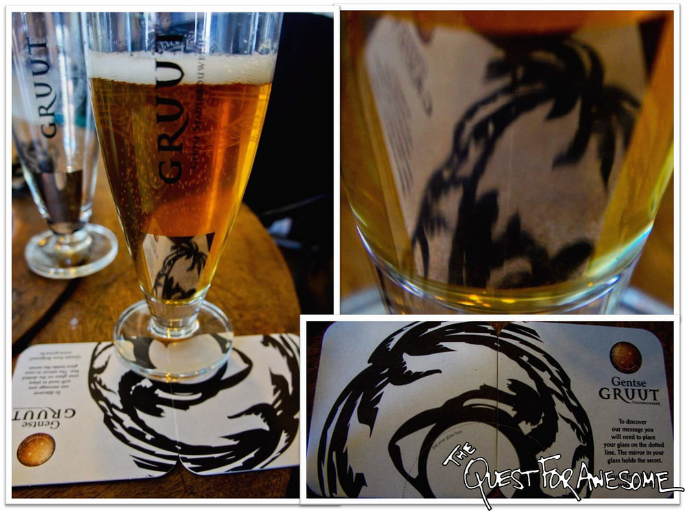 Gruut Brewery Coasters in Ghent, Belgium