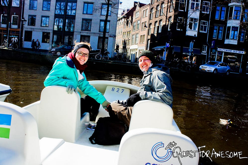 Pedal Boating in Amsterdam, Netherlands