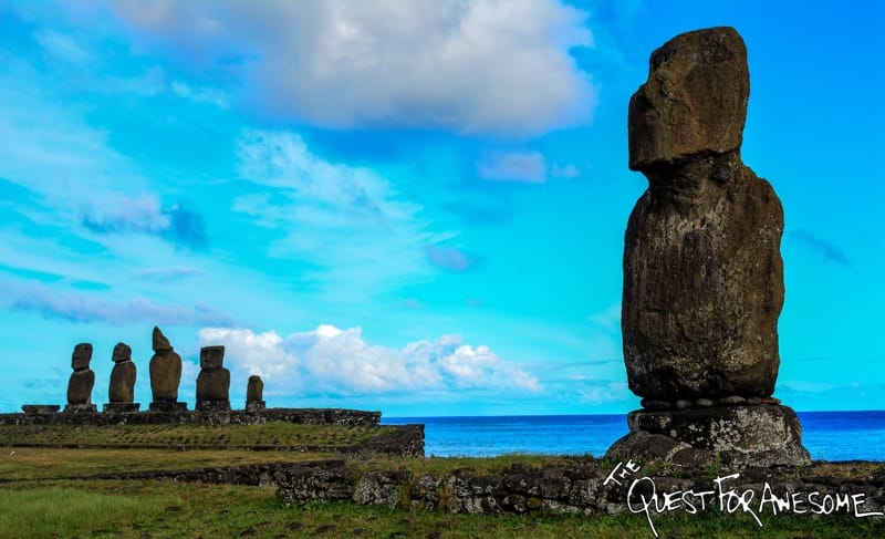 Akapu Moai - Easter Island, Chile