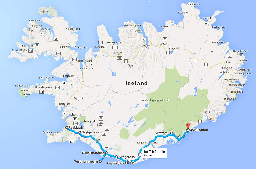 South Iceland Example Itinerary
